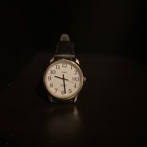 Small Mens Classic Timex Watch with Leather Strap